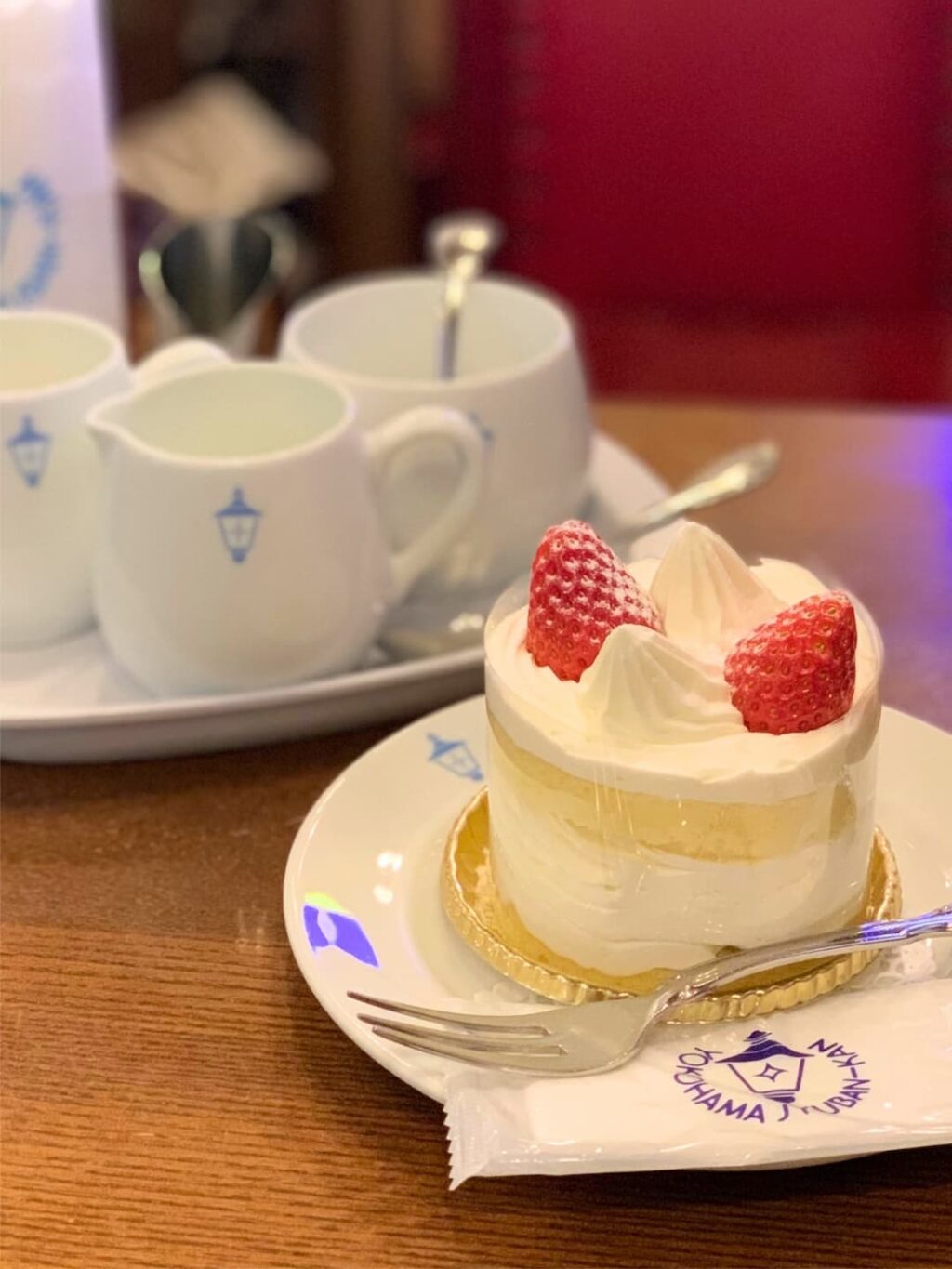 馬車道十番館のショートケーキ