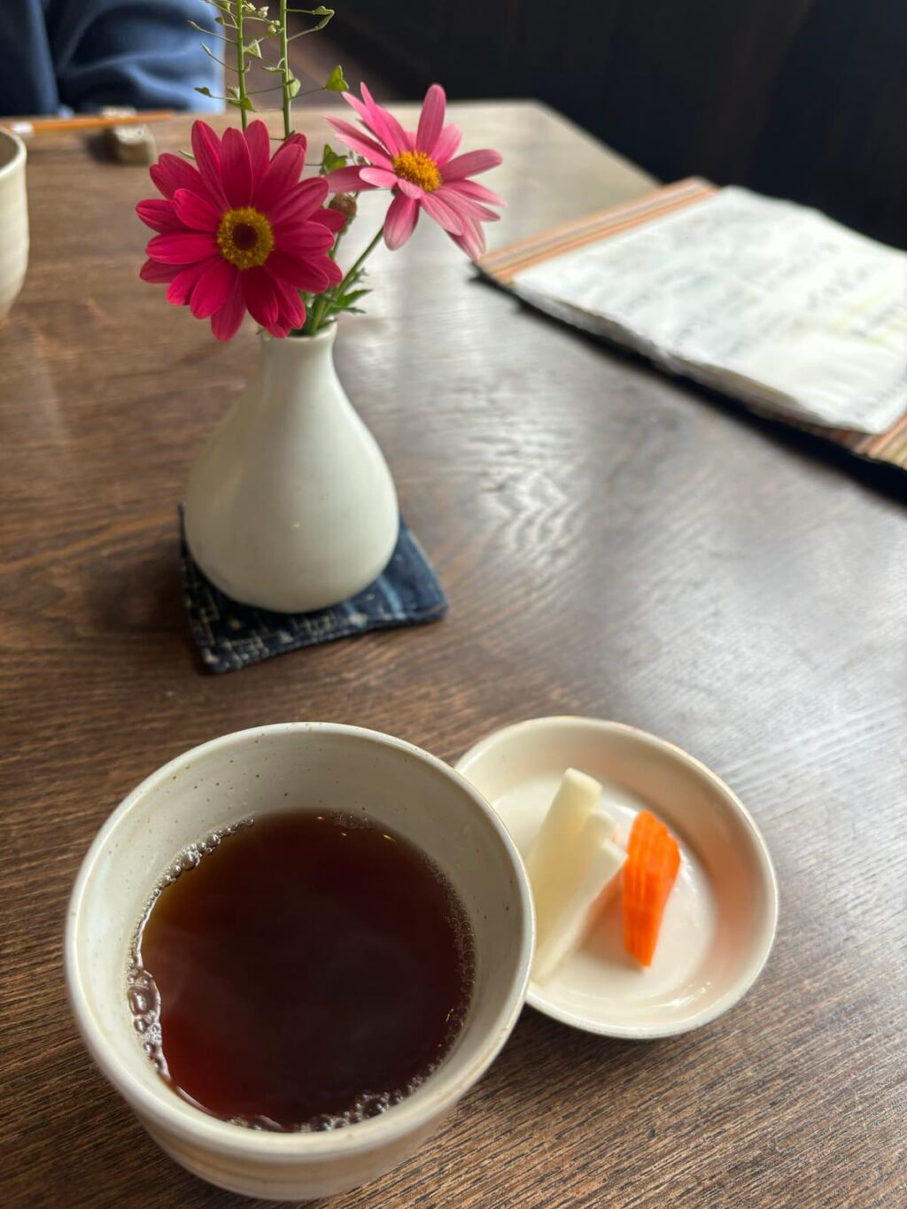 お茶と漬物