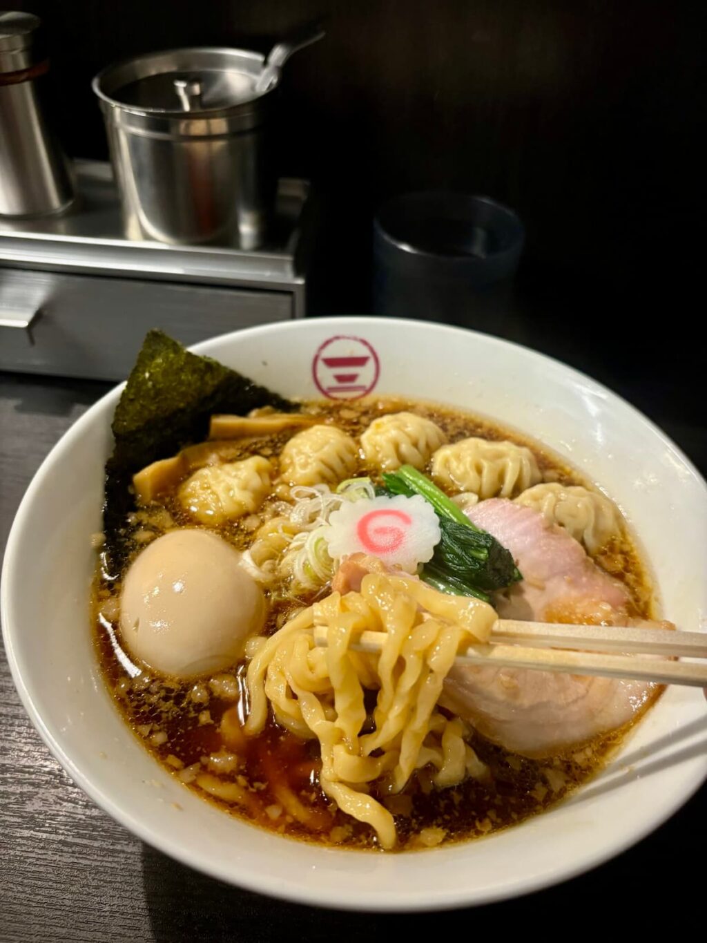 わんたん生姜醤油そば+味玉