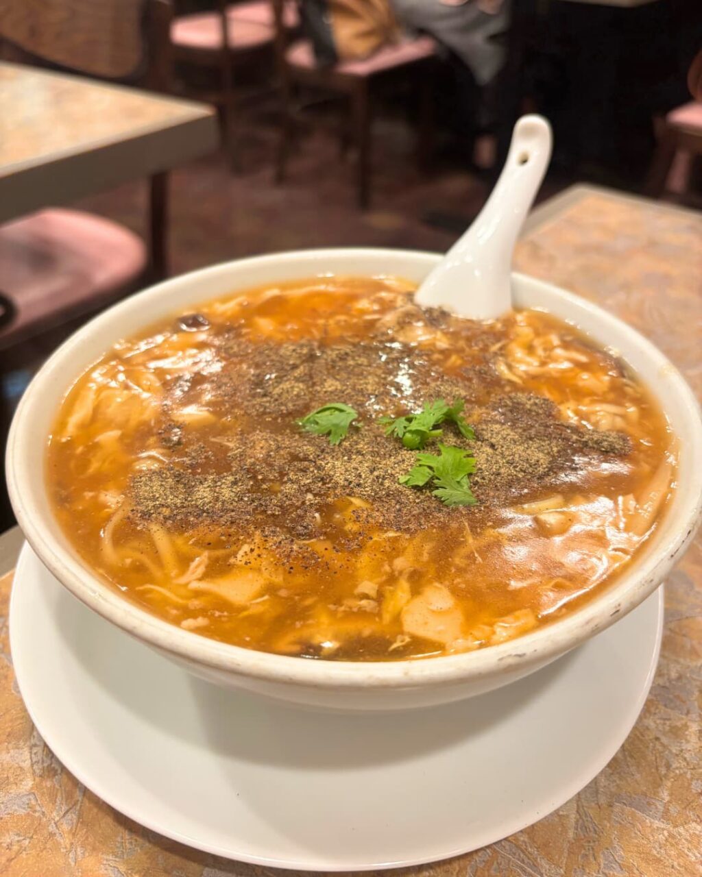 蓬莱閣のサンラータン麺