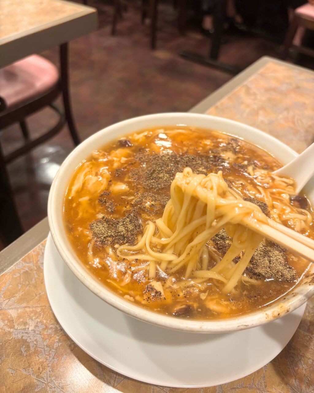 サンラータン麺の細麺