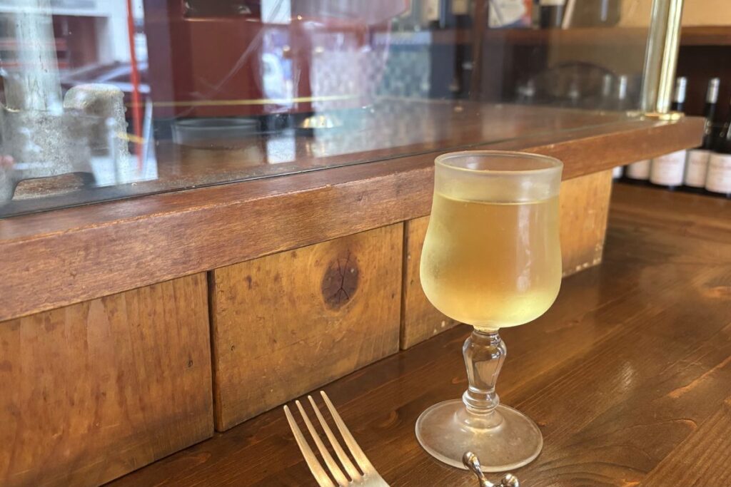 ランチセットのワイン