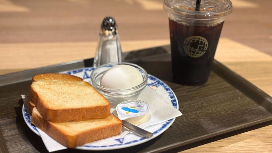 三本珈琲のトーストセット